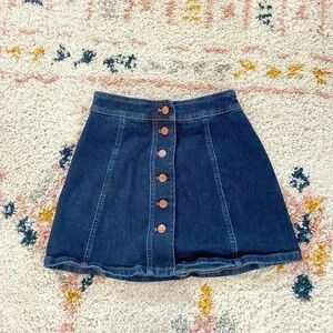 Madewell denim mini‎ skirt